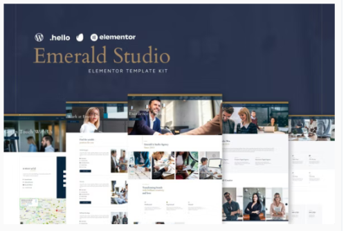 Emerald Studio - Digital Agency Elementor Template Kit