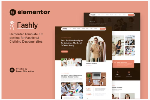 Fashly – Fashion & Clothing Designer Elementor Template Kit