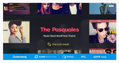 The Pasquales - DJ, Artist and Music Band WordPress Theme