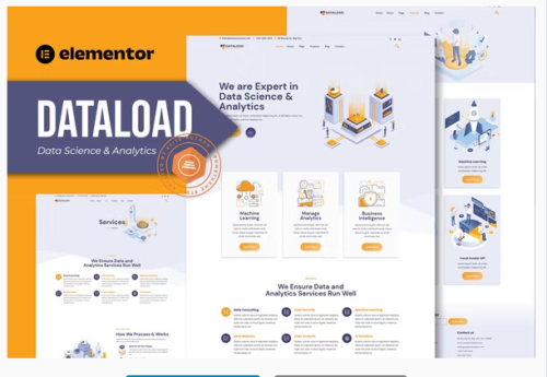 Dataload - Data Science & Analytics Elementor Template Kit