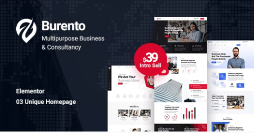 Burento - Multipurpose Business WordPress Theme + RTL