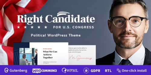 Right,Right Candidate - Election Campaign and Political WordPress Theme, Right Download,Right Theme