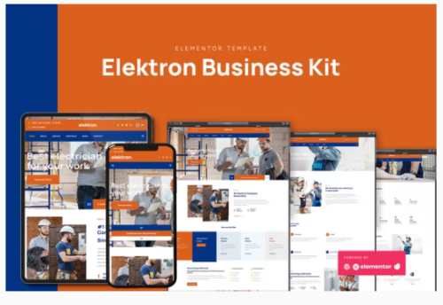 Elektron - Electric Company & Business Elementor Template Kit