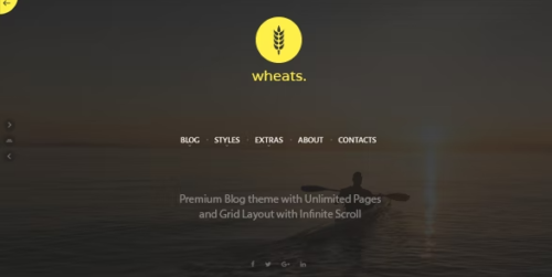 Wheats - WordPress easy blogging theme