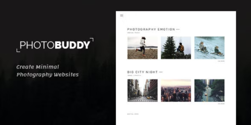 PhotoBuddy | Photography WordPress Theme