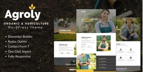 Agroly - Organic & Agriculture Food WordPress Theme