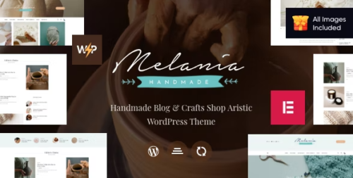Melania | Handmade Blog & Crafts Shop Artistic WordPress Theme