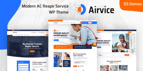 Airvice - AC Repair Services WordPress Theme + RTL