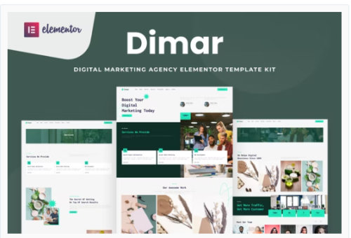 Dimar - Digital Marketing Elementor Template Kit