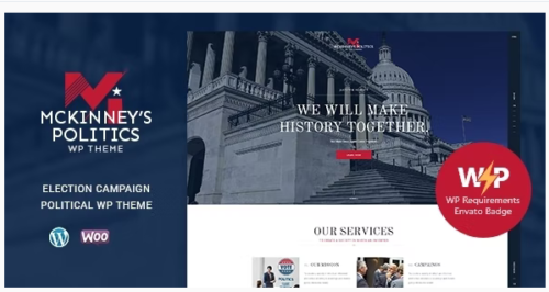 MCKinney's Politics | Elections Campaign & Social Activism WordPress Theme