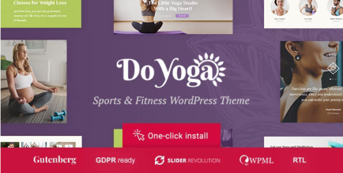Do Yoga - Fitness Studio & Pilates Club WordPress Theme