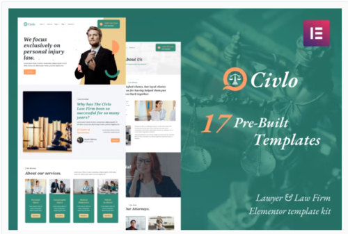 Civlo - Lawyer & Law Office Elementor Template Kit