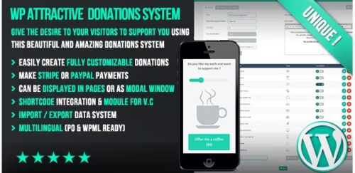 WP Attractive Donations System - Easy Stripe & Paypal donations