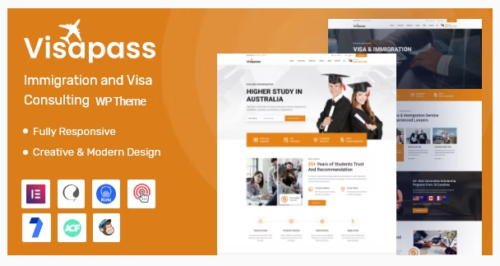 Visapass – Immigration Consulting WordPress Theme 1.0.2