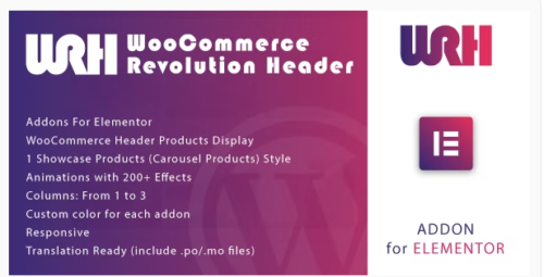WooCommerce Revolution Header