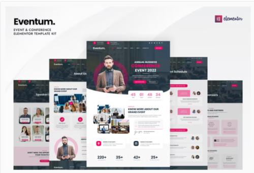Eventum - Event & Conference Elementor Template Kit