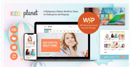 Kids Planet - A Multipurpose Children WordPress Theme for Kindergarten and Playgroup