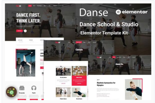 Danse - Dance School and Studio Elementor Template Kit