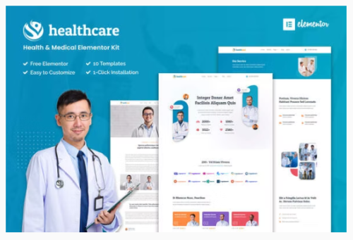 Healthcare - Health & Medical Elementor Template Kit