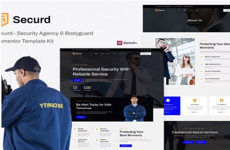 Securd - Security Agency & Bodyguard Elementor Template Kit