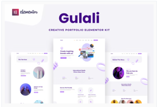 Gulali - Creative Portfolio Elementor Template Kit