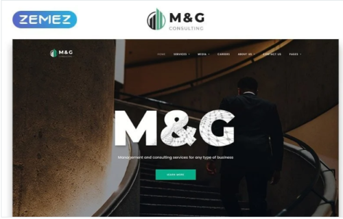M&G - Consulting Multipage HTML5 Website Template