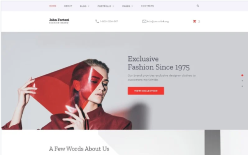 John Fortezi - Elegant Fashion Clothing Multipage HTML Website Template