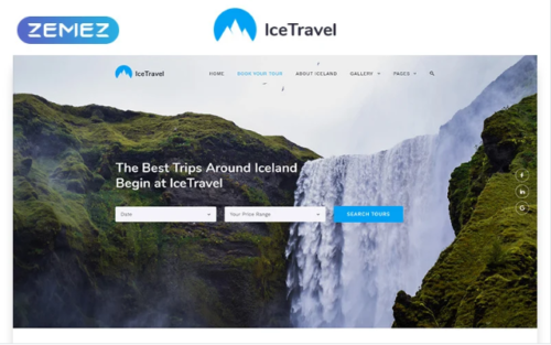 Ice Travel - Travel Agency Multipage Classic HTML5 Website Template