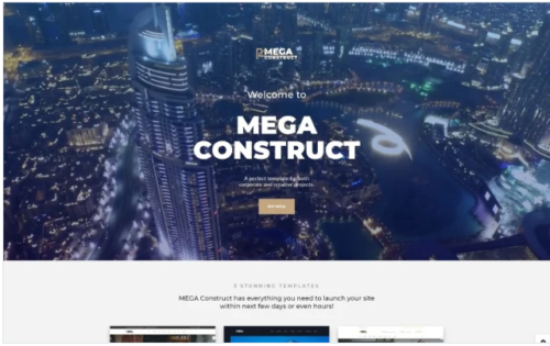 Mega Construct - Construction Company Multipage HTML5 Website Template