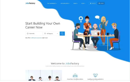 JobsFactory - Job Portal Multipage HTML5 Website Template