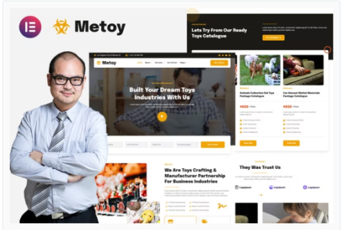 MeToy - Toys Craft Industry Elementor Template Kit