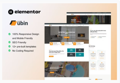 Ubin - Flooring Service Elementor Template Kit