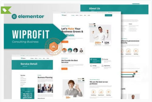 Wiprofit - Consulting Business Elementor Template Kit
