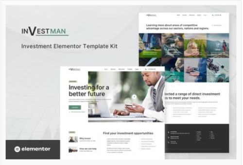 Investman - Invesment Consultant Elementor Template Kit