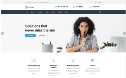 FinPRO - Financial Ready-to-Use Website Template