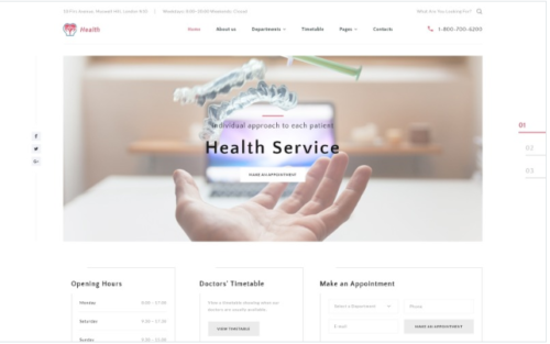 Health - Clinic Multipage HTML5 Website Template