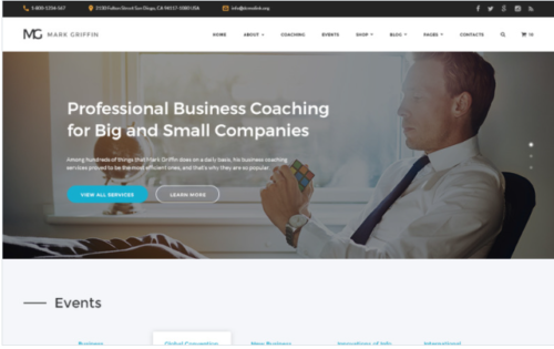 Mark Griffin - Business Coach Responsive Multipage Website Template