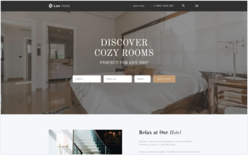 Lux Hotel - Hotel Multipage HTML5 Website Template