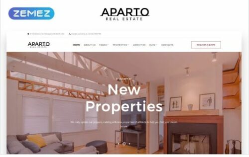 Aparto - Real Estate Responsive Multipage HTML Website Template