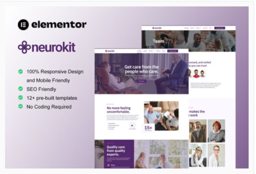 Neurokit - Mental Health & Therapy Elementor Template Kit