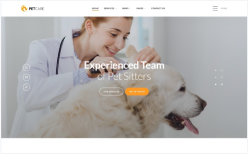 Pet Care - Vet Pet Care Clean HTML Website Template