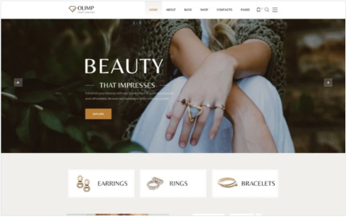 Olimp - Luxury Jewelry Online Store Multipage HTML Website Template