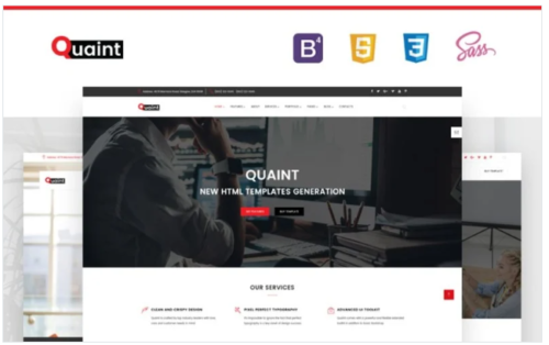 Quaint - Business Flexible Multipurpose Website Template