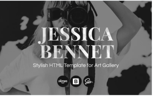 Jessica Bennett - Photographer Portfolio HTML5 Website Template