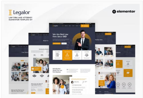 Legalor - Law Firm & Attorney Elementor Template Kit