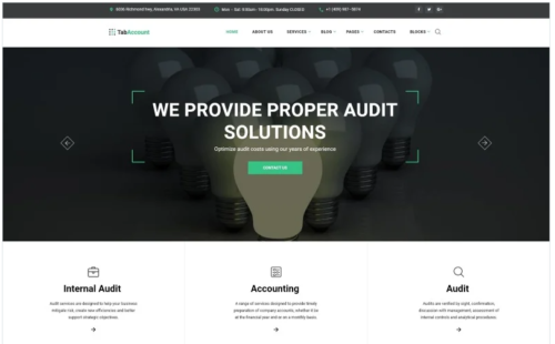 TabAccount - Audit Ready-to-Use Website Template