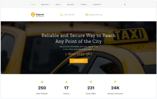 Express - Taxi Services Multipage HTML Website Template