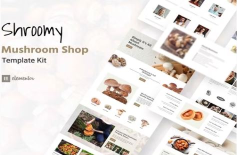 Shroomy - Mushroom Shop Elementor Template Kit