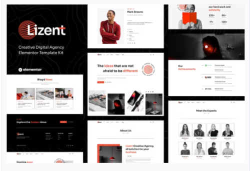 Lizent - Creative Digital Agency Elementor Template Kit