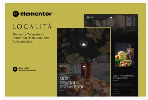 Località – Italian Restaurant & Cafe Elementor Template Kit